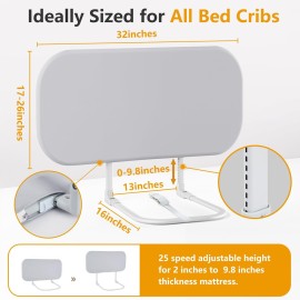 strenkitech Toddler Bed Rails for Travel - Baby Guard Bed Rail Portable for Crib, Twin, Queen, Full, King Size Beds - Easy to Assemble, Safety Bed Side Rail for Toddlers and Kids