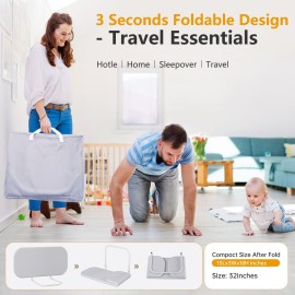 strenkitech Toddler Bed Rails for Travel - Baby Guard Bed Rail Portable for Crib, Twin, Queen, Full, King Size Beds - Easy to Assemble, Safety Bed Side Rail for Toddlers and Kids