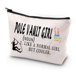 JYTAPP Pole Vaulter Makeup Bag Pole Vault Gifts Pole Vault Girl Like a Normal Girl But Cooler Makeup Bag Gifts For Pole Vaulters Makeup Zipper Pouch Bag