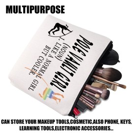 JYTAPP Pole Vaulter Makeup Bag Pole Vault Gifts Pole Vault Girl Like a Normal Girl But Cooler Makeup Bag Gifts For Pole Vaulters Makeup Zipper Pouch Bag