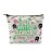 Sorority Makeup Bag Paraphernalia Gift Pink and Green Black Greek Sorority Gift One Prettty Soror Zipper Pouch for Soror Black Womens (One Pretty Bag)