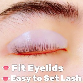 Liber beauty Lash Lift Rodss,DIY Eyelash Lift Pads,Silicone Eyealsh Perm Rods,Lash Lifting at Home 8 Pcs Eyelash Curler Pads 4 Sizes Reusable Soft Silicone Shields (New L curl Lift Pads)