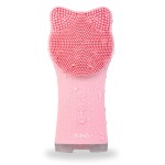 VRAIKO MIA Facial Cleansing Brush, Waterproof Rechargeable Face Cleansing Brush, with Soft Silicone and Adjustable Sonic Vibration, for Deep Cleansing Gentle Exfoliating and Massaging (Pink)