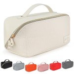 KAT MYHR Large Capacity Travel Cosmetic Bag - Waterproof Makeup Organizer Cosmetics Make Up for Women Cute