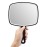 OMIRO Hand Mirror, Large Black Handheld Mirror with Handle, 10.3 L x 7.4 W