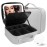 MOMIRA Travel Makeup Bag Cosmetic Bag Makeup Organizer Bag with Lighted Mirror, Adjustable Brightness in 3 Color Scenarios, Waterproof Makeup Train Case, Gift for Women - Silver