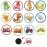 TOYMIS 24pcs Potty Training Stickers, Color Changing Pee Stickers with 12 Patterns, Dinosaur, Car, Animal