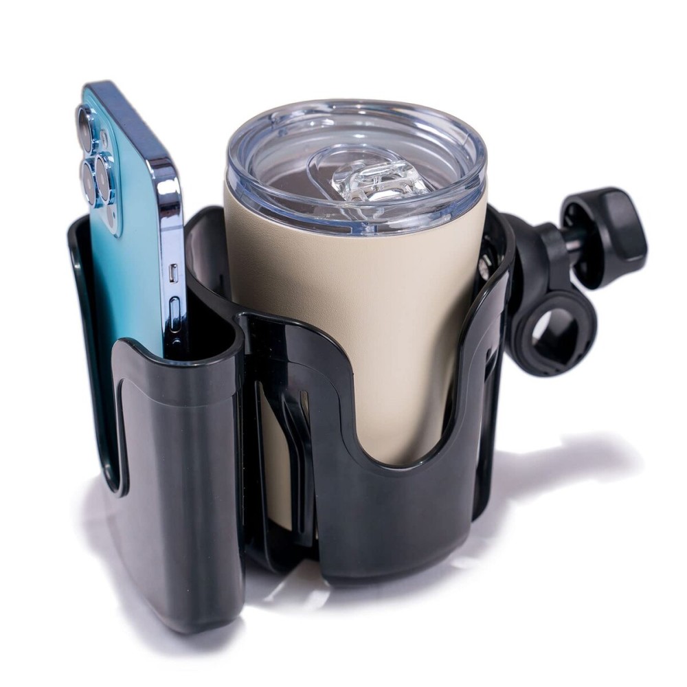 Universal Stroller & Walker Cup Holder Attachment - Fits Most Strollers, Wheelchairs, Bikes & Motorcycles