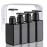 Hethyo Travel Bottles Travel Accessories Toiletries 4 Pack 3.7oz/110ml Travel Shampoo And Conditioner Bottles Empty Plastic Pump Bottle Dispenser Travel Size Bottles (4blank black)