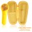 co2CREA Hard Carrying Case Compatible with NgraCoola CLIE 2 1 Sonic Facial Cleansing Brush (Yellow)