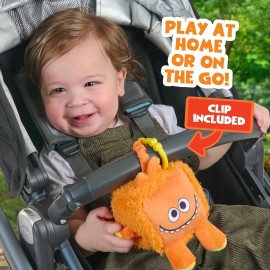 Super Simple WowWee Sensory Plush Monsters Dewey (Orange) with 5+ Sensory Features (Ages 0+)