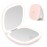 deweisn Compact Mirror, Lighted Travel Makeup Mirror with 1X/10X Magnifying Double Sided Dimmable Portable Pocket Mirror for Handbag and Pocket, USB Charging(Pink)