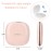 deweisn Compact Mirror, Lighted Travel Makeup Mirror with 1X/10X Magnifying Double Sided Dimmable Portable Pocket Mirror for Handbag and Pocket, USB Charging(Pink)