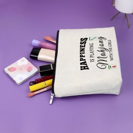 3PCS Mahjong Makeup Bag Board Game Lovers Gifts Storage Bags Funny Gifts for Mahjong Players Lucky Cosmetic Bags for Friend, Sister, Bestie