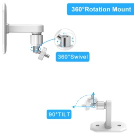 AOZTSUN Adjustable Baby Monitor Wall Mount for Infant Optics DXR-8 and DXR-8 Pro Video Baby Monitor, Easy Installation Without Drilling