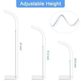 AOZTSUN 67 inch Adjustable Height Baby Monitor Floor Stand Holder for Infant Optics DXR-8 Pro,eufy HelloBaby HB65/HB66/HB248,ANMEATE SM935E or Any Cameras with 1/4 Screw Mount