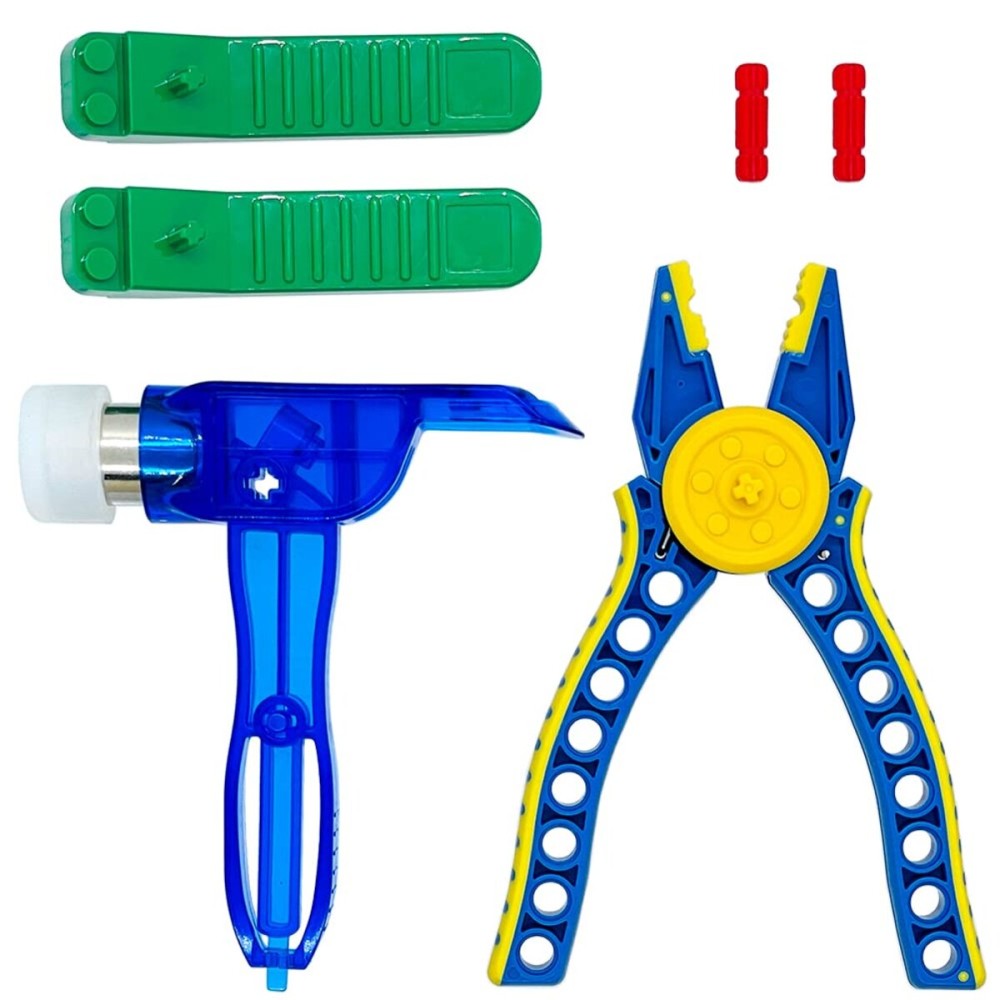 TACYILLU Building Blocks Tool Kit Brick Separator Multi-Use Hammer and Block Pliers Accessories Toys for Boys Girls Kids 6+ Gifts Compatible with Major Brands