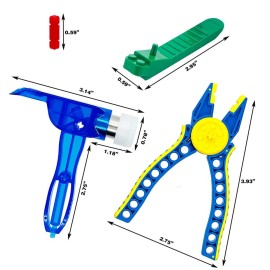 TACYILLU Building Blocks Tool Kit Brick Separator Multi-Use Hammer and Block Pliers Accessories Toys for Boys Girls Kids 6+ Gifts Compatible with Major Brands