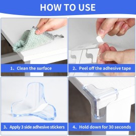 18 Pack Corner Protectors Baby Proof Corners and Edges Protector, Extra Large Clear Table Corner Protectors for Baby Safety Guards Bumpers Cover Sharp Furniture