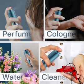 owlyee Perfume Travel Refillable Atomizer Bottle: Cologne Spray Mini for Refill - Empty Fragrance Sprayer for Men - Large Size 20ML Blue owlyee Perfume Travel Refillable Atomizer Bottle: Cologne Spray Mini for Refill - Empty Fragrance Sprayer for Men - Large Size 20ML Blue
