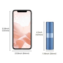 owlyee Perfume Travel Refillable Atomizer Bottle: Cologne Spray Mini for Refill - Empty Fragrance Sprayer for Men - Large Size 20ML Blue owlyee Perfume Travel Refillable Atomizer Bottle: Cologne Spray Mini for Refill - Empty Fragrance Sprayer for Men - Large Size 20ML Blue