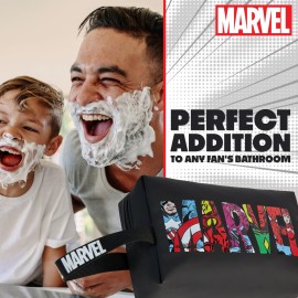Marvel Mens Toiletry Bags - Travel Toiletries Bag Hanging Wash Bag for Men and Teenagers Holiday Gym - Gifts for Him