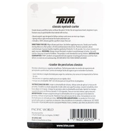 Trim Classic Eyelash Curler - Professional Makeup Tool Creates Eye-Opening & Lifted Lashes - 100% Silicone Cushioned Curler Pad - Made with Stainless Steel - Pinch Free Curl Trim Classic Eyelash Curler - Professional Makeup Tool Creates Eye-Opening & Lifted Lashes - 100% Silicone Cushioned Curler Pad - Made with Stainless Steel - Pinch Free Curl