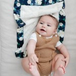 Saranoni Satin Border Receiving Blankets for Babies Super Soft Lush Luxury Baby Blanket | Satin Border Rose Blossom, Mini 20 x 15