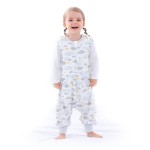 NOUJULOUN Toddler Sleeping Sack, Toddler Sleep Sack with Feet, Walker Wearable blanket, Sleep Sack with Legs,0.5TogMoon 2T-3T