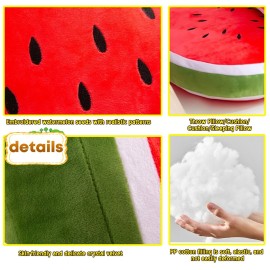 CHELEI2019 11.8 Watermelon Pillow Plush Cute Stuffed Fruit Cushion Hug Toy Gift for Kids