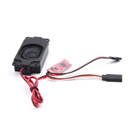 YoungRC 1set RC Diesel Engine Frequency Conversion Sound Group Module RC Car Engine Sound Simulator with Speaker for DIY RC Model Car (Powered by 2S lipo)