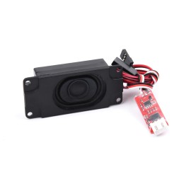 YoungRC 1set RC Diesel Engine Frequency Conversion Sound Group Module RC Car Engine Sound Simulator with Speaker for DIY RC Model Car (Powered by 2S lipo)