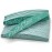 PrettyClaw | 25pc Professional Nail File 80/80 Grit Premium Green Half Moon Acrylic Nail Files Plastic Center Double Sided Zebra Emery Board for Nails Washable 7 inch Nail File