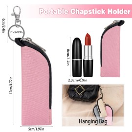 GOCOHHI Chapstick Holder, 6 Pcs Lip Balm Sleeve Pouch, Portable Lipstick Holder Bag, Mini Clip-on Makeup Travel Accessories, Great Stuffers for Women GOCOHHI Chapstick Holder, 6 Pcs Lip Balm Sleeve Pouch, Portable Lipstick Holder Bag, Mini Clip-on Makeup Travel Accessories, Great Stuffers for Women