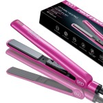 Dan Technology 2-in-1 1 Ceramic Flat Iron: Dual Voltage, Adjustable Temperature, Professional Straightener for Black Hair