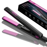 DAN Technology 1 inch Ceramic Flat Iron, 500 degree Adjustable Temperature Hair Straightener, Fast Heating, Dual Voltage, Professional Hair Iron Straightener for Thick Hair
