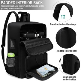 LUCKIPLUS Stroller Travel Bag Fits GB Pockit With GB Pockit Air Plus Lightweight Stroller Foldable Stroller Travel Bag, Stroller Bag for Airplane