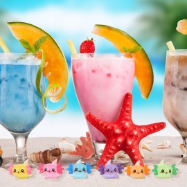 Junkin 24 Pcs Mini Axolotl Resin Charms Miniature Axolotl Ornament Tiny Animal Figures for DIY Garden Dollhouse Birthday Party Decoration Aquarium