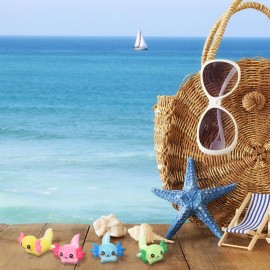 Junkin 24 Pcs Mini Axolotl Resin Charms Miniature Axolotl Ornament Tiny Animal Figures for DIY Garden Dollhouse Birthday Party Decoration Aquarium