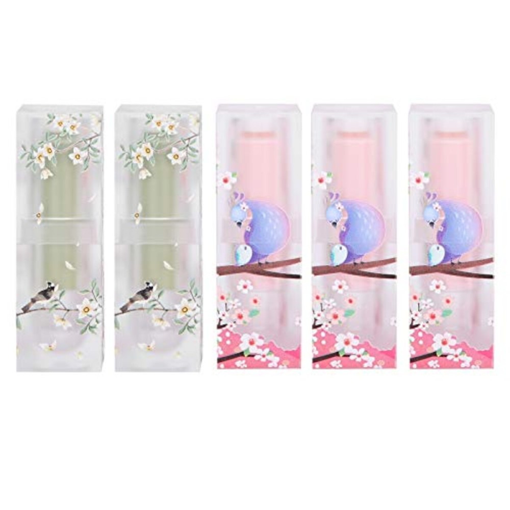 5pcs DIY Lip Balm Container Tubes with Empty Cosmetic Lipstick Tube Containers