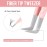 HAICHER Fiber Tip Grip Lash Tweezers for Eyelash Extensions, Set of 4 Pcs Volume Boot 90 Degree Tweezers Eyelash Extension