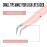 HAICHER Fiber Tip Grip Lash Tweezers for Eyelash Extensions, Set of 4 Pcs Volume Boot 90 Degree Tweezers Eyelash Extension
