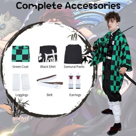 Kitimi Kamado Anime Cosplay Costume, Anime Cosplay Kimono, Halloween Costume for Women Men