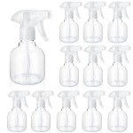 Jinei 24 Pcs 8 oz Empty Plastic Spray Bottle with Trigger Sprayers Pet Adjustable Head from Fine to Stream Refillable for Hair Plants Cooking Pets, No Leakage(Clear)