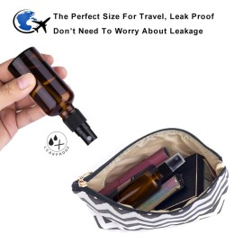 hmaimas 6 Pack Amber Glass Spray Bottles for Essential Oils, 2oz Small Fine Mist Travel Empty Spray Bottle for Hair and Plants