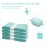 Zippland Diaper Pail Liner Refills Bags Compatible with Janibell Akord 330 Series Adult Diaper System, Green, Lightly Scented, 4 Count