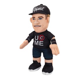 Bleacher Creatures WWE John Cena (Hustle Loyalty Respect) 10 Plush Figure - A Wrestling Legend for Play or Display