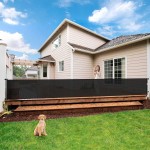 195 Inch Extra Wide Retractable Baby Gate for Large Openings, 33 Tall Super Long Baby Gate for Doorway and Stairs Indoor Outdoor Retractable Dog Gate Long Mesh Child Gates for Kids or Pets, Black