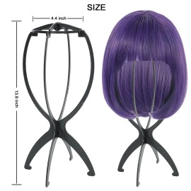 AIAIZHQH 3 Pack Wig Stand Holder, Portable Collapsible Wig Holder for Multiple Wigs, Durable Wig Stands for Women Drying Travel Wig Holder Stand Wigs Display Stand Tool (Black) AIAIZHQH 3 Pack Wig Stand Holder, Portable Collapsible Wig Holder for Multiple Wigs, Durable Wig Stands for Women Drying Travel Wig Holder Stand Wigs Display Stand Tool (Black)