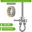 Dolibest Swing Hangers with Bearing - 4 Pack Stainless Steel 304 Hardware Hooks for Wood & Metal Beams, Ideal for Hanging Hammocks, Yoga Swings, Porch Swing, Boxing Bag 1500 LB Capacity - 5\'\' x M2/5\'\'